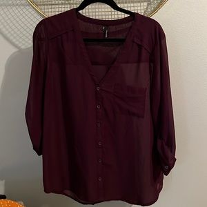 Chiffon 3/4 sleeve top